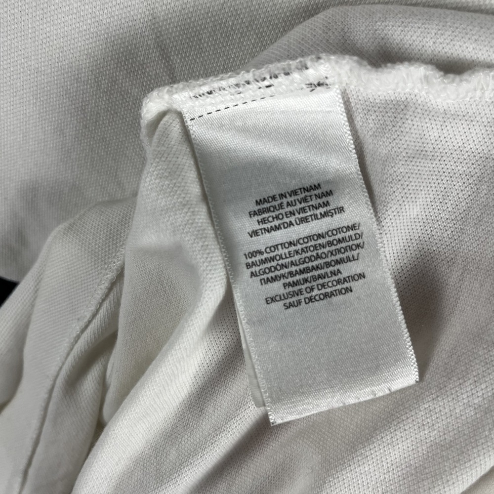 Polo Ralph Lauren Men's White Slim Polo Shirt Large -Flaws - Picture 4 of 8